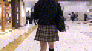 y041【紺セーター丸襟ブラウスちゃん041】 エロGIF 3