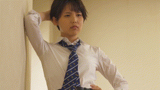 1sdjs00232【ボーイッシュでイケメンな女友達に「おっぱいが大きくなってるか揉んでみて？」と言われて、そこから会うたびにおっぱいチェックすることになった…柴崎はる】柴崎はる エロGIF 4